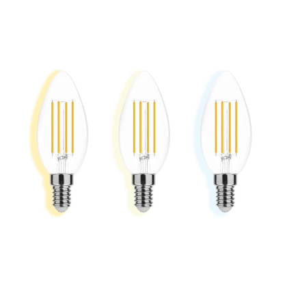 4 W E14 LED Candle Filament Leuchtmittel Leuchte Birne 400 Lumen