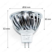 2x MR16 LED SMD Lampe 4W Kaltweiß