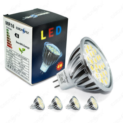 4x MR16 LED SMD Lampe 4W Kaltweiß