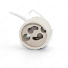 GU10 Fassung für LED und Halogen mit Kabel aus Hochwertigem Keramik 230 Volt