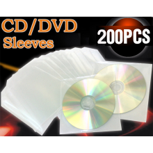 CD/DVD Hüllen Plastik 200 Stück