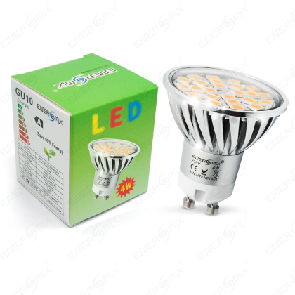 GU10 5050 SMD LED Spot Lampe Mit Schutzglas 4W
