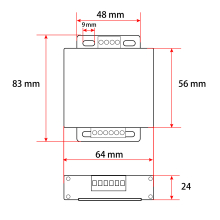 LED RGB Verstärker - Amplifier 12V 24V für LED RGB Strip-Streifen mehrfarbig