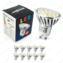 GU10 5050 SMD LED Spot Lampe Mit Schutzglas 4W Kaltweiß...