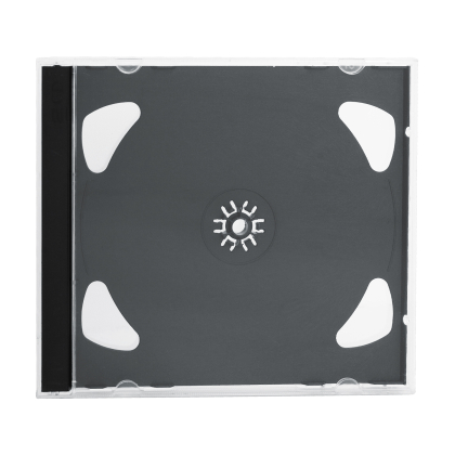 2er CD / DVD Jewel Case Schwarz 10mm