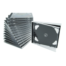 2er CD / DVD Jewel Case Schwarz 10mm