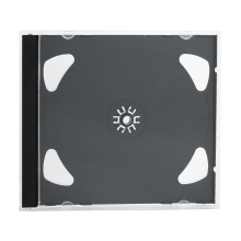 2er CD / DVD Jewel Case Schwarz 10mm