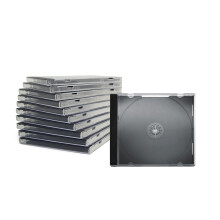 CD / DVD Jewel Case 1-fach schwarz 10mm 50 Stück