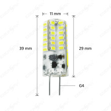 G4 LED Silikon Leuchtmittel Kaltweiß 2 Watt