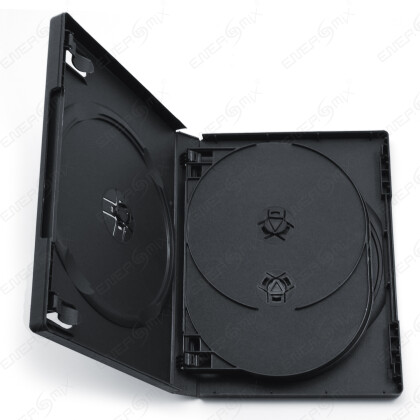4 -6 -10 Fach DVD CD-Box Hülle schwarz