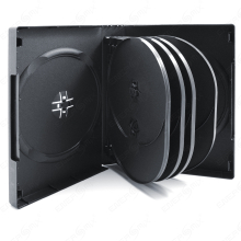 4 -6 -10 Fach DVD CD-Box Hülle schwarz