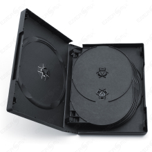 DVD / CD-Box / Hülle schwarz 10 Stück 10-fach