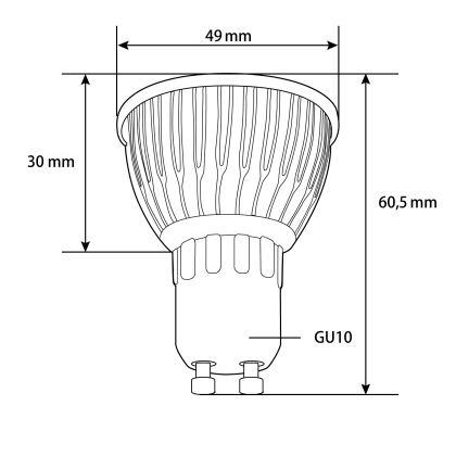GU10 LED SPOT Lampe LED Strahler Licht Energiespar Lampe 4.5 Watt