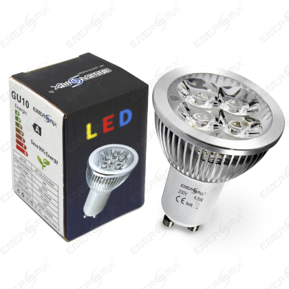 GU10 LED SPOT Lampe LED Strahler Licht Energiespar Lampe 4.5 Watt 1 Stück Kaltweiß