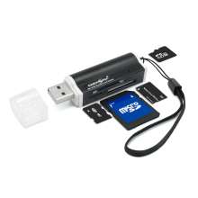 USB Multi Kartenleser Hi-Speed Kartenleser Schwarz