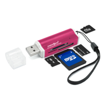 USB Multi Kartenleser Hi-Speed Kartenleser  Rot