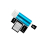 USB Multi Kartenleser Hi-Speed Kartenleser Blau
