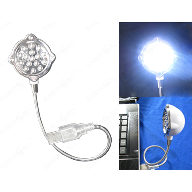 USB Lampe mit 16 LED flexibler Schwanenhals für Notebook Laptop Compu, 5,45  €
