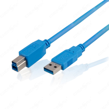 USB Kabel / USB 3.0 Kabel Super Speed 1,8 meter Blau
