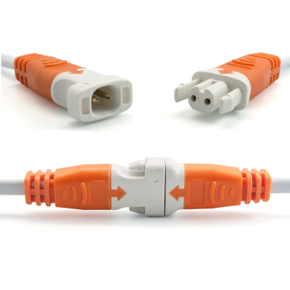 LED Verkabelung Verbinder Kabel Überbrückung Orange